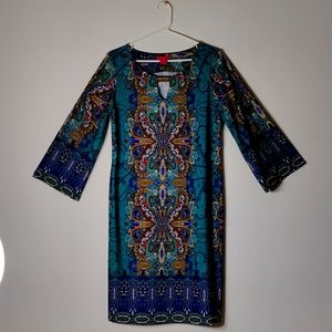 Sunny Leigh chain link print dress - Macy's 3/4